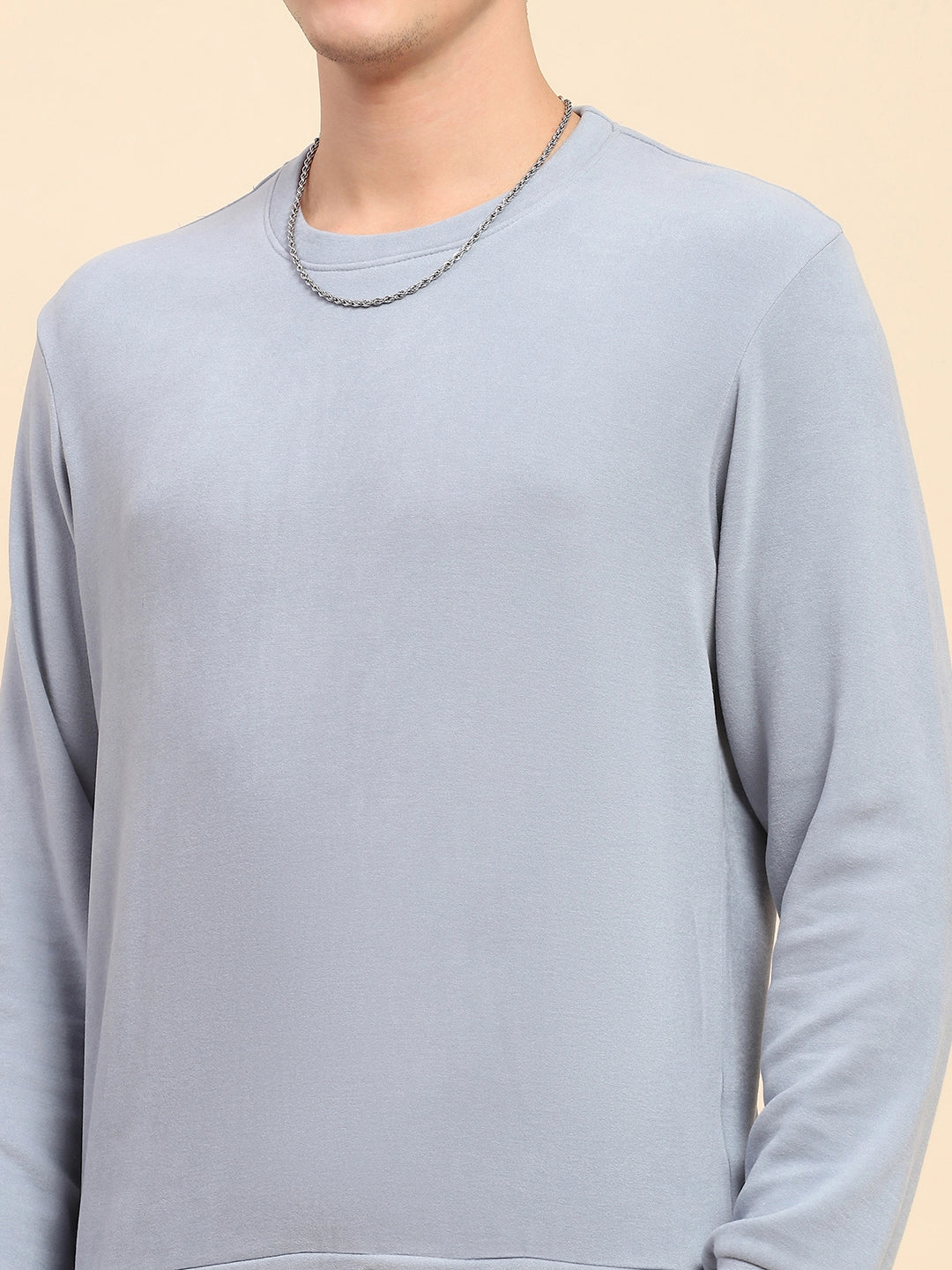 Blue Acrylic Winter Sweatshirt - Global Republic