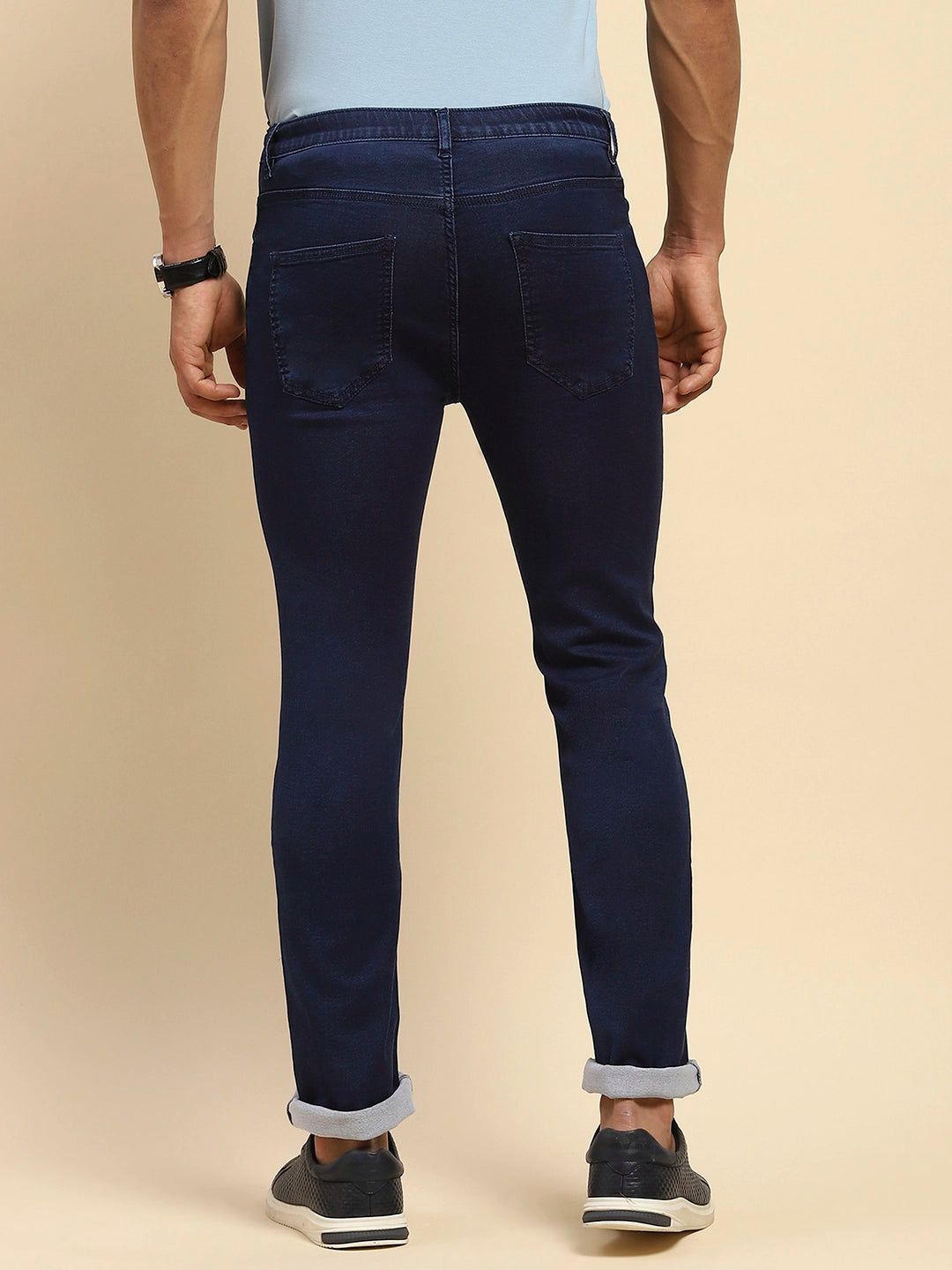 Blue Straight Fit Jeans - Global Republic
