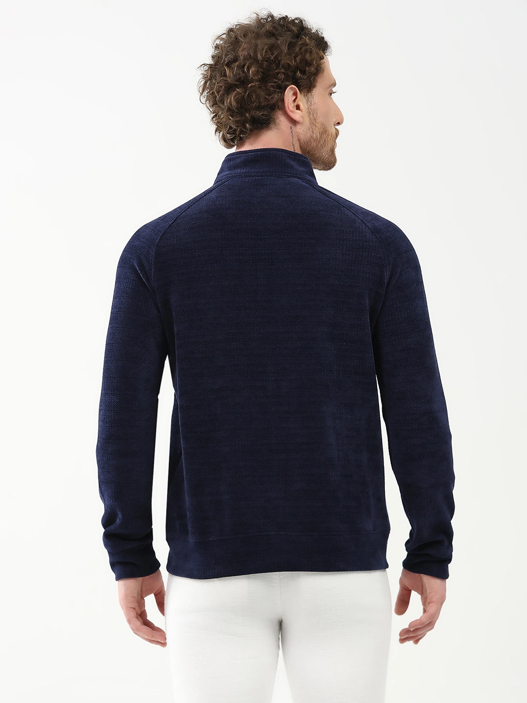 Wool-Blend Raglan Sleeve Jacket