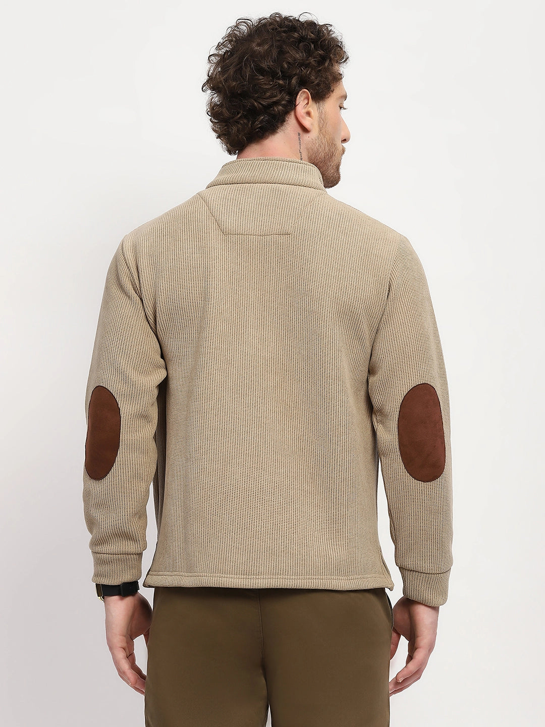 Wool-Blend Half-Zip Sweatshirt