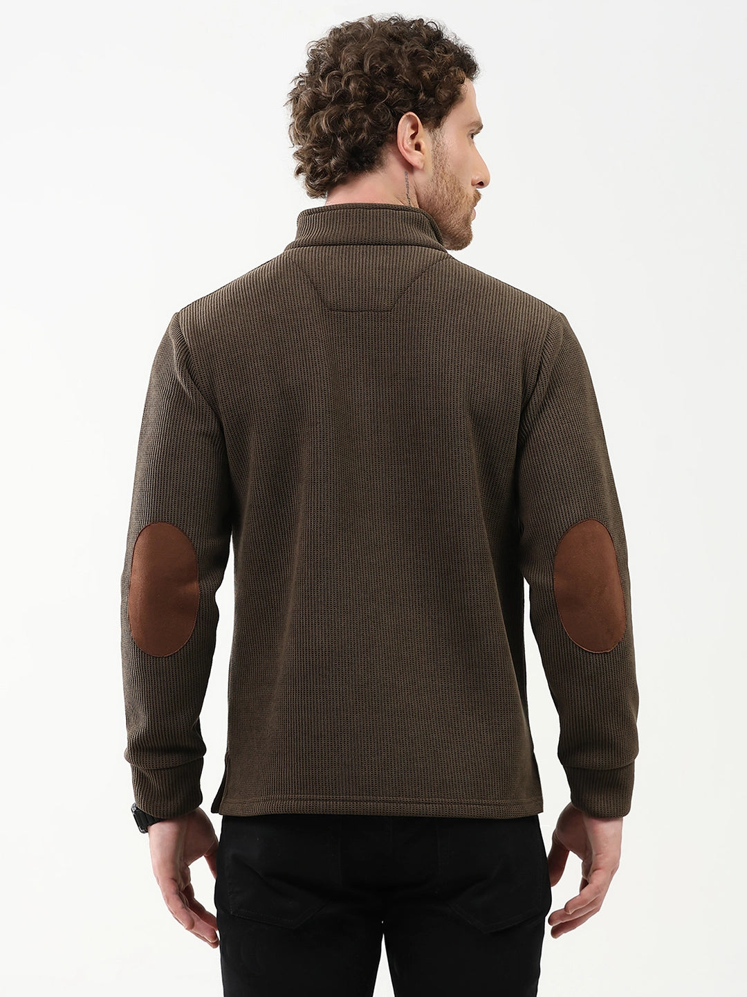 Wool-Blend Half-Zip Sweatshirt