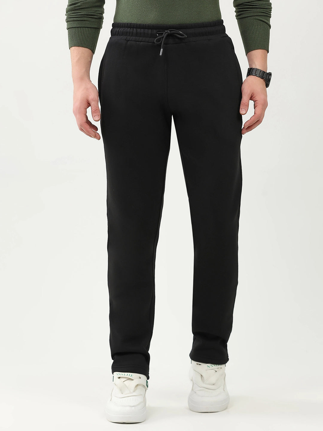 Cotton Fleece-Lined Casual Lower