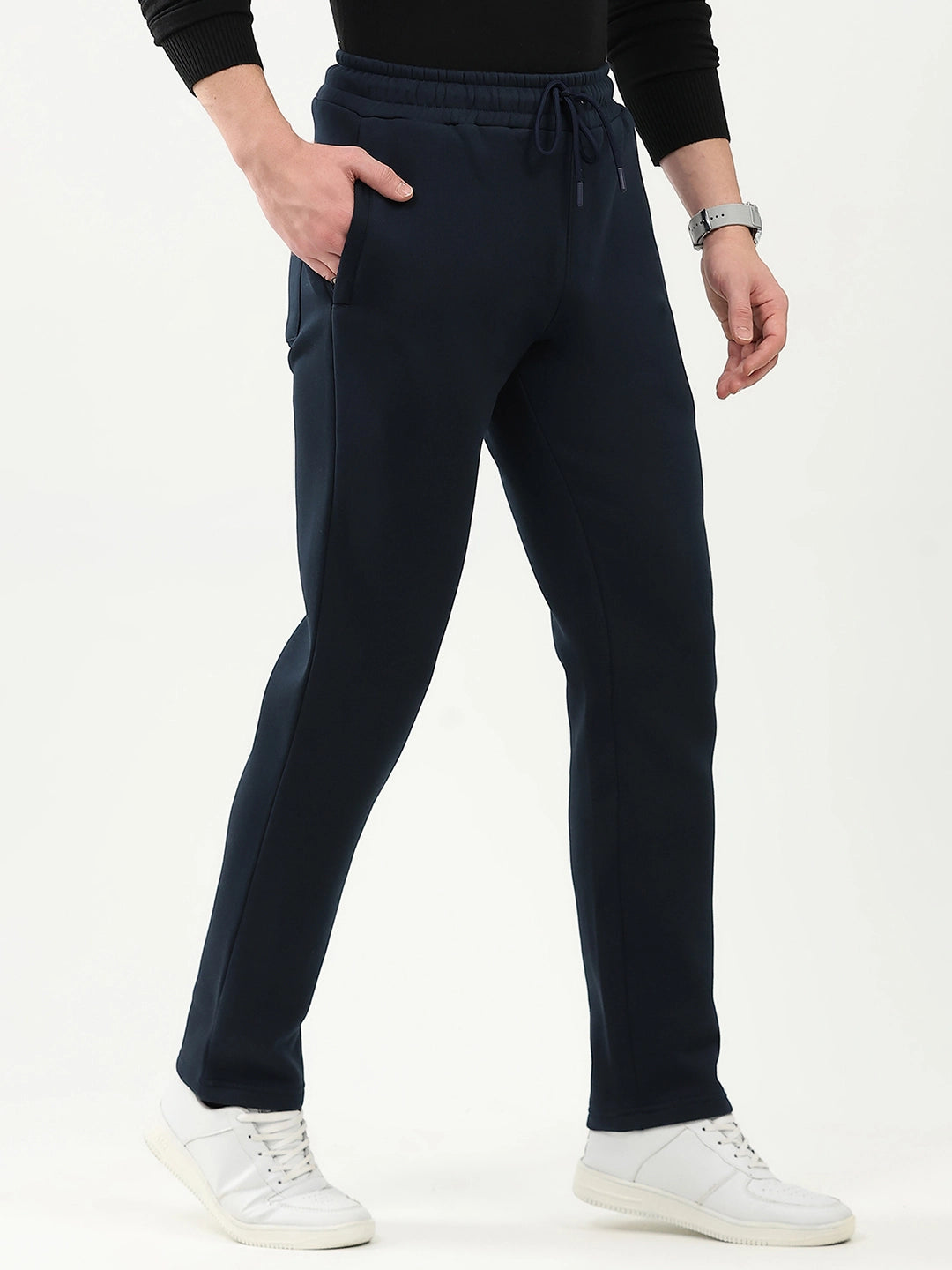 Cotton Fleece-Lined Casual Lower