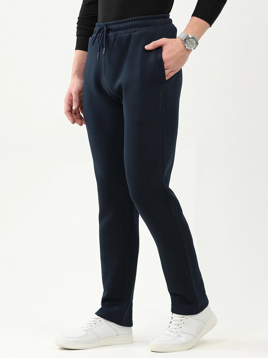 Cotton Fleece-Lined Casual Lower