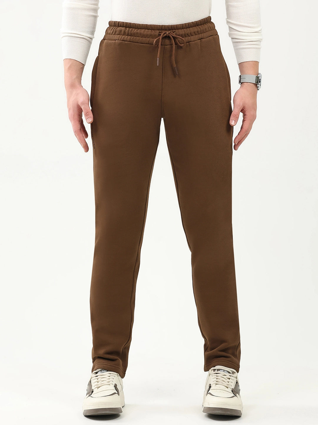 Cotton Fleece-Lined Casual Lower