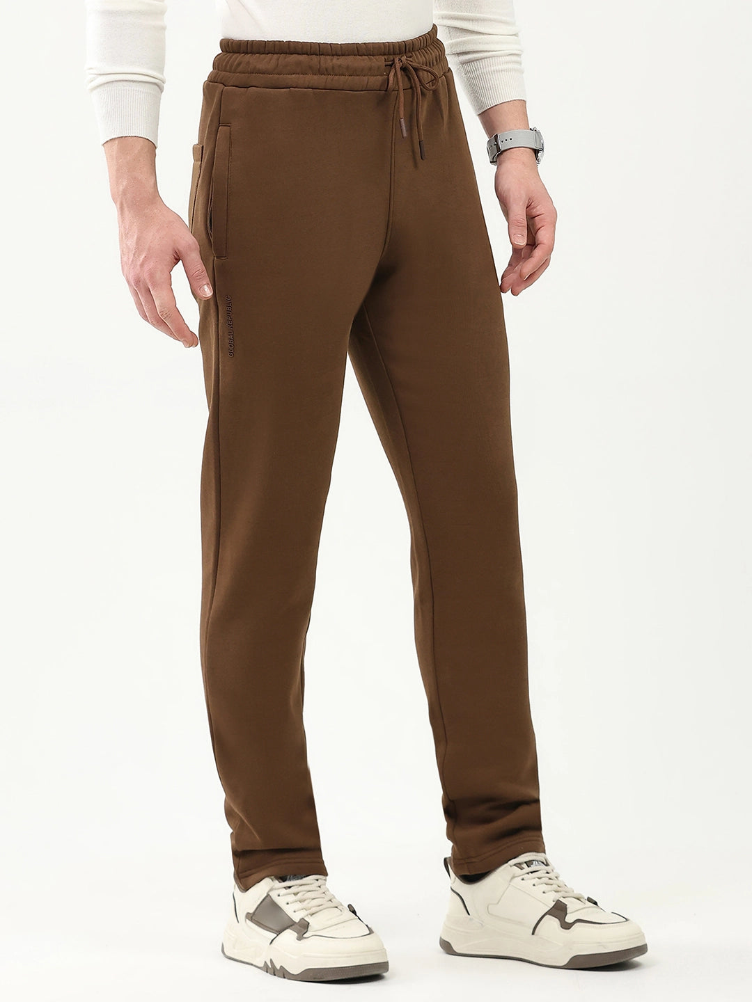 Cotton Fleece-Lined Casual Lower