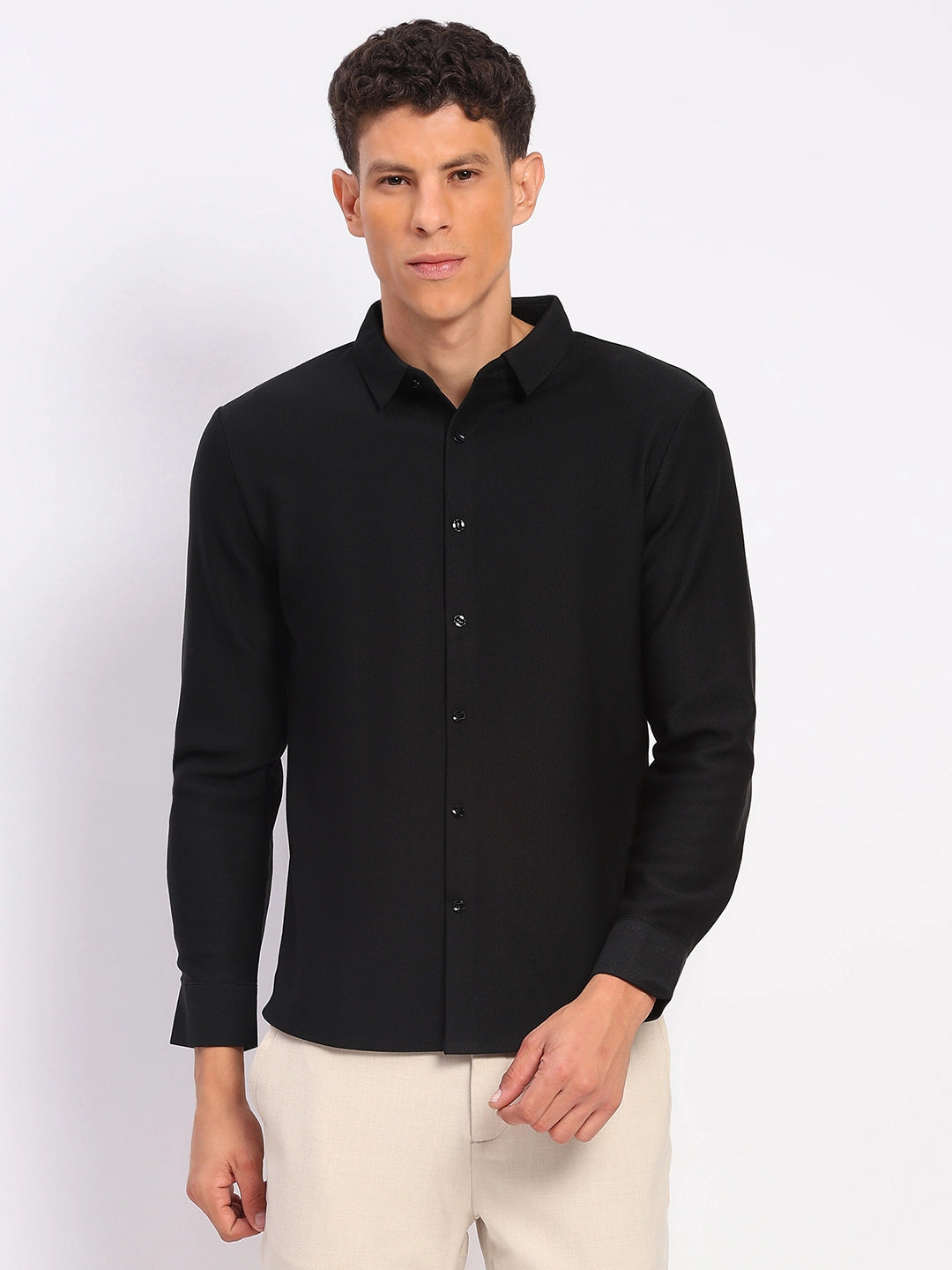 Men's Fleece-Lined Stretch Winter Shirt - Global Republic