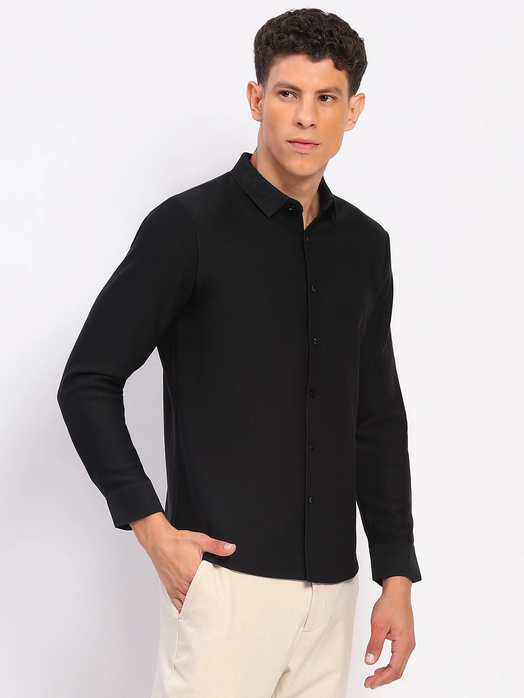 Men's Fleece-Lined Stretch Winter Shirt - Global Republic