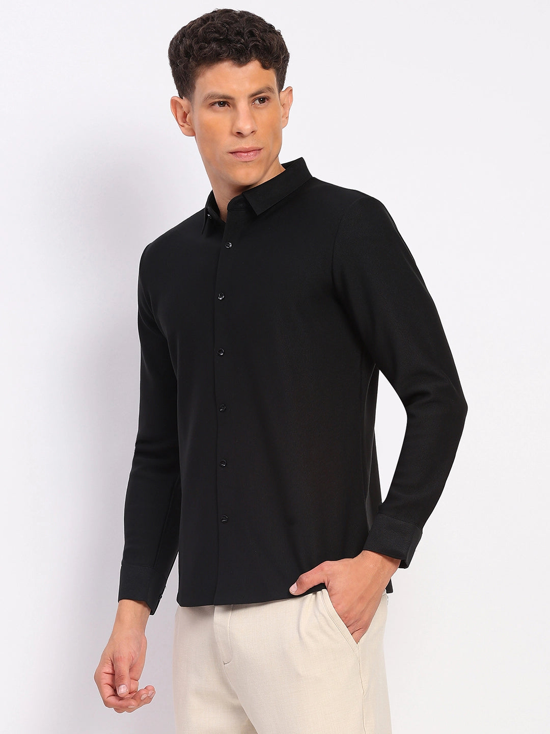 Men's Fleece-Lined Stretch Winter Shirt - Global Republic