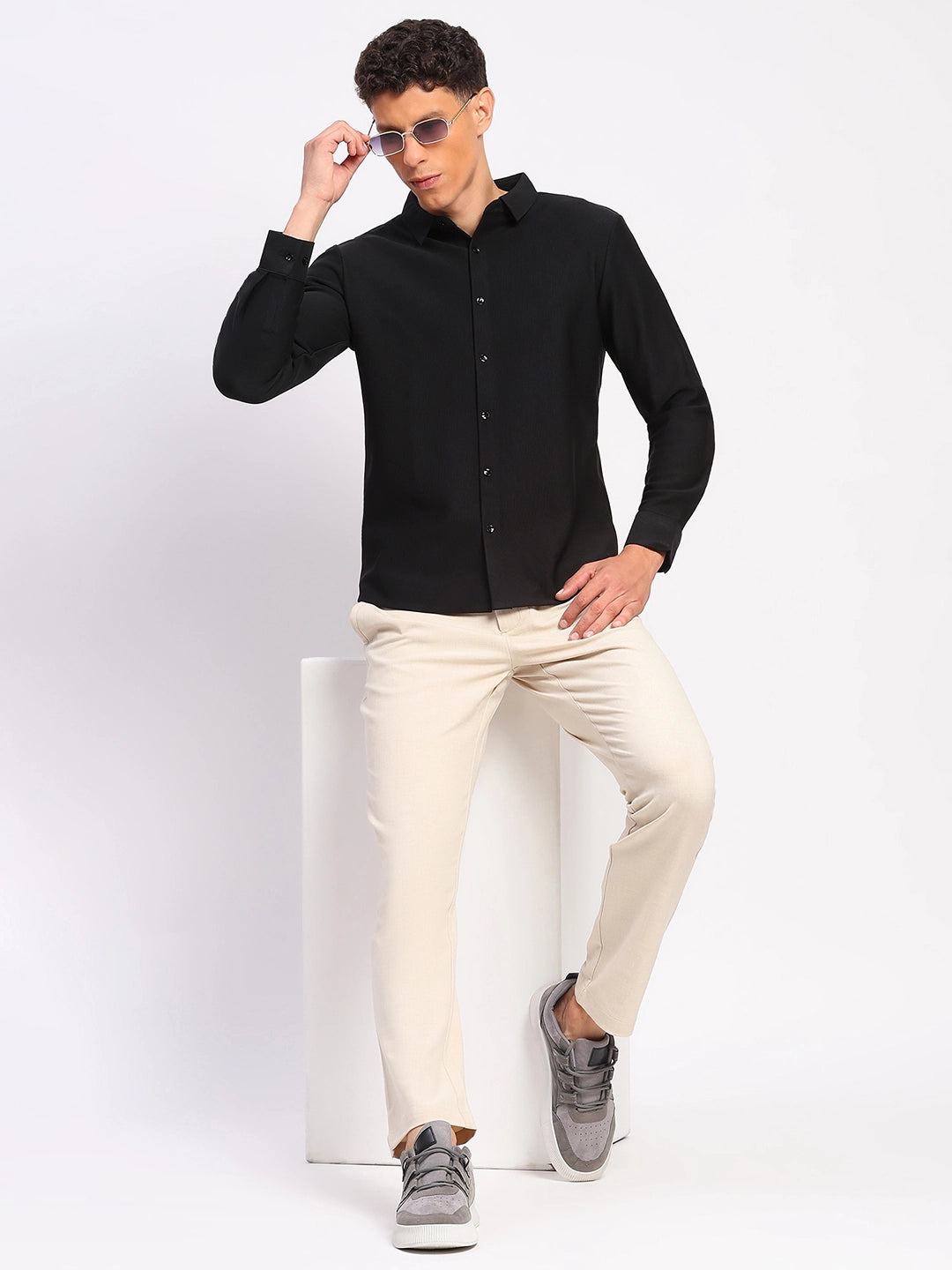 Men's Fleece-Lined Stretch Winter Shirt - Global Republic