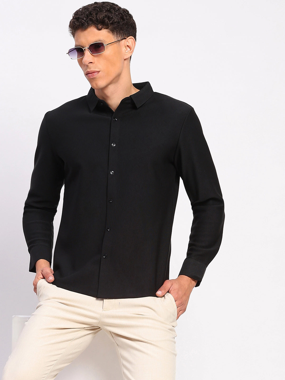 Men's Fleece-Lined Stretch Winter Shirt - Global Republic