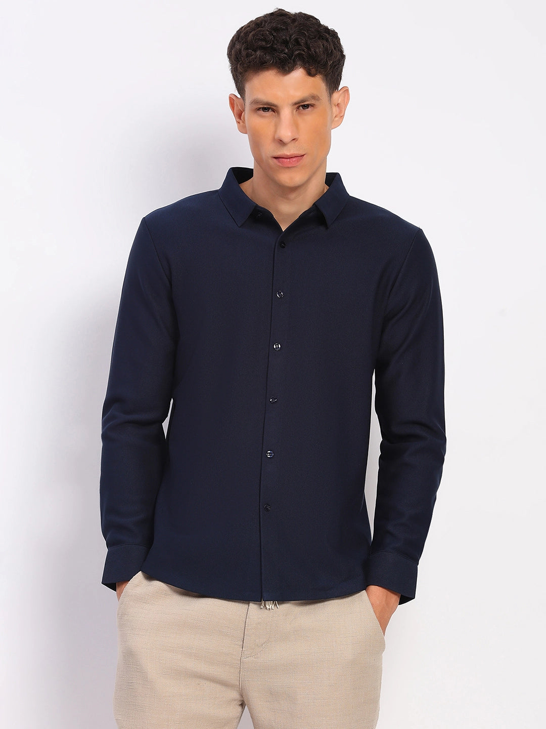 Fleece-Lined Stretch Winter Shirt - Global Republic