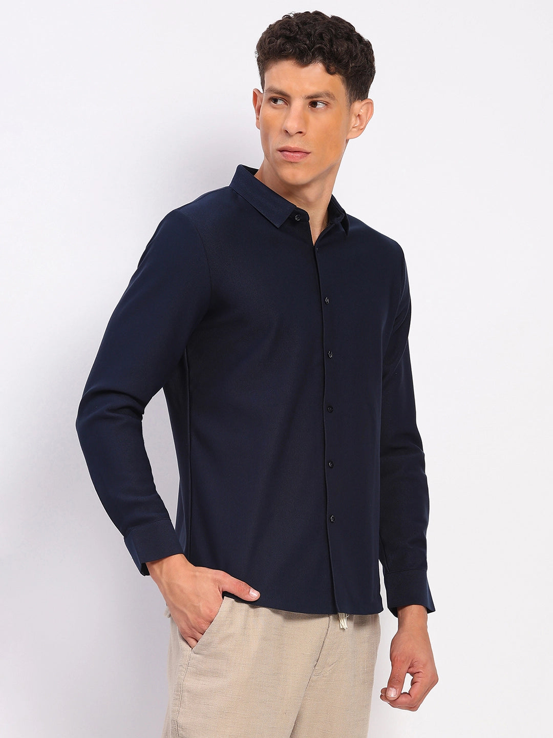 Fleece-Lined Stretch Winter Shirt - Global Republic