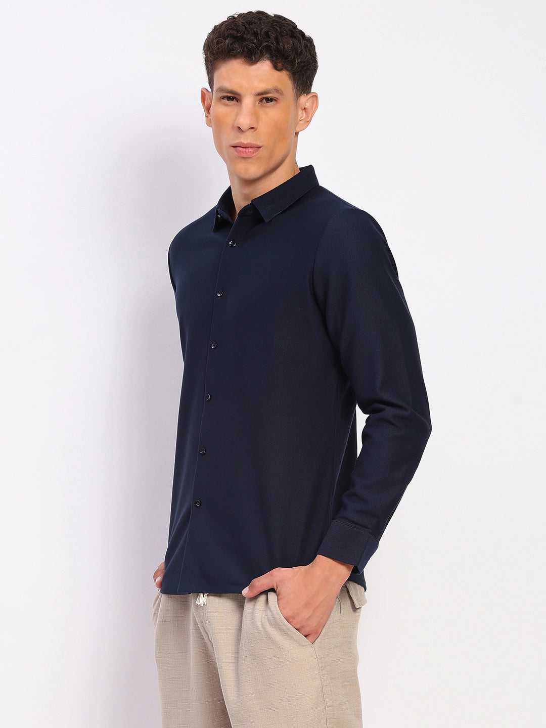 Fleece-Lined Stretch Winter Shirt - Global Republic