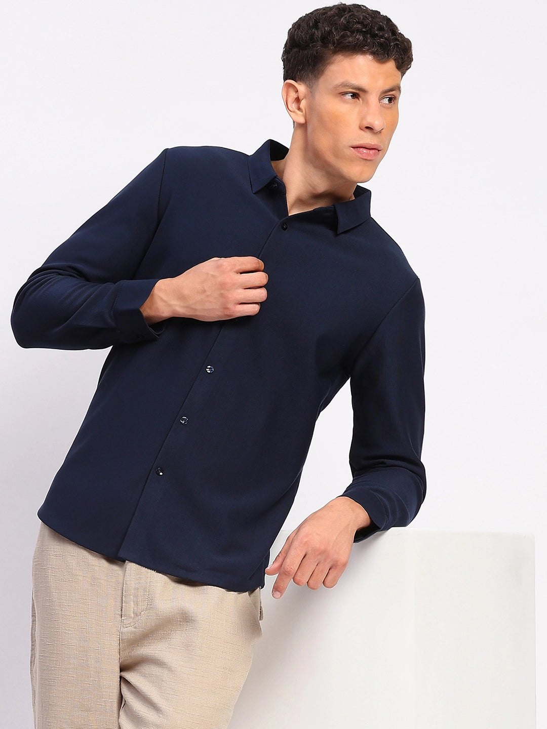 Fleece-Lined Stretch Winter Shirt - Global Republic