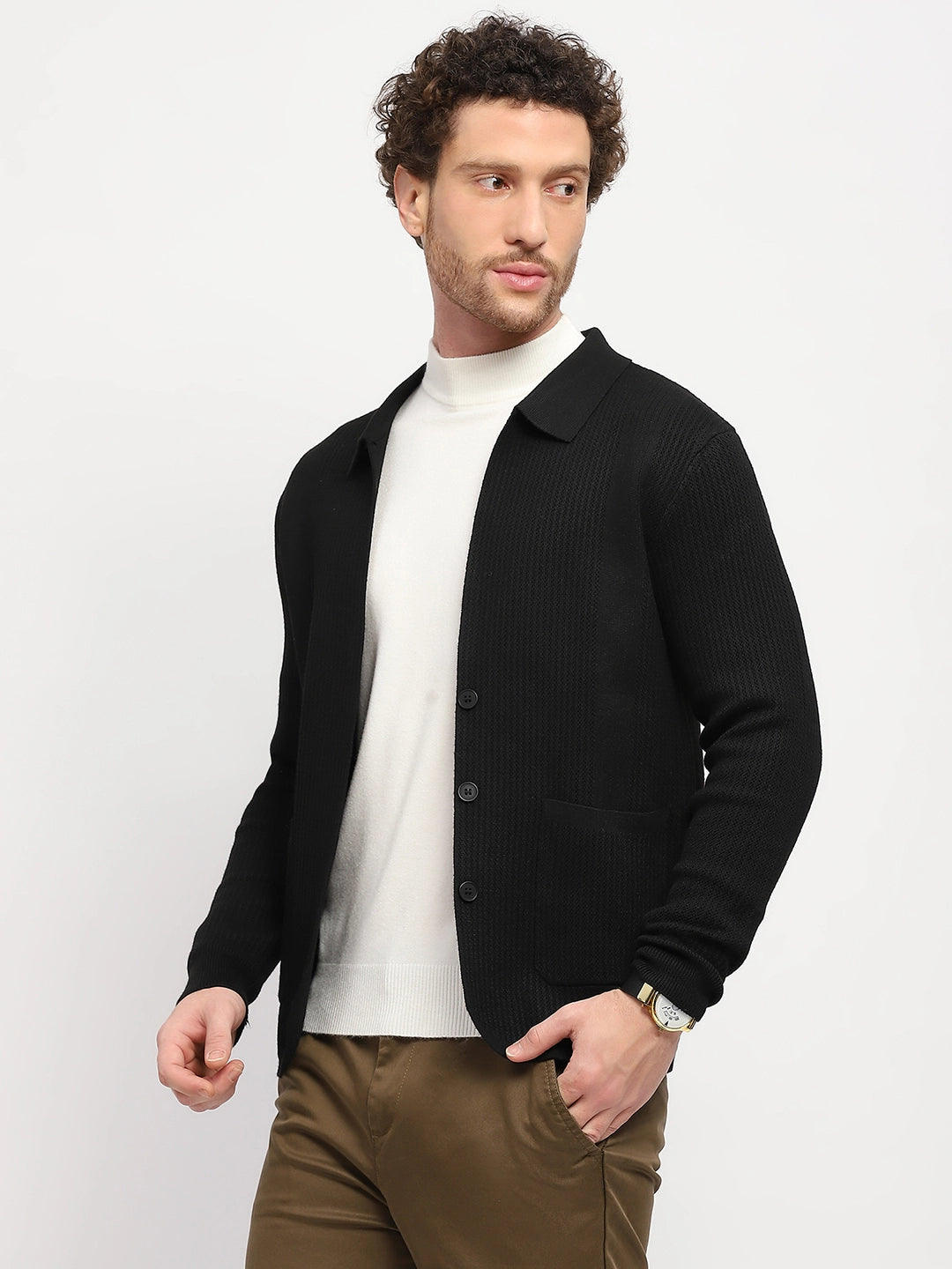 Solid Textured Winter Shacket - Global Republic