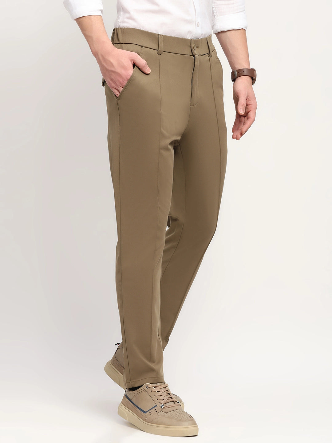 Olive Slim Fit Trousers