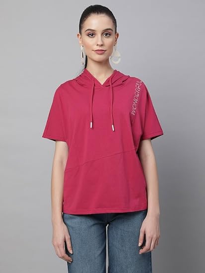 Hot Pink Cotton Blend Top - Global Republic