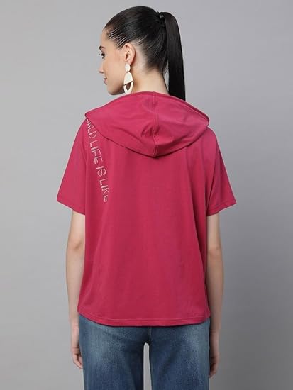 Hot Pink Cotton Blend Top - Global Republic