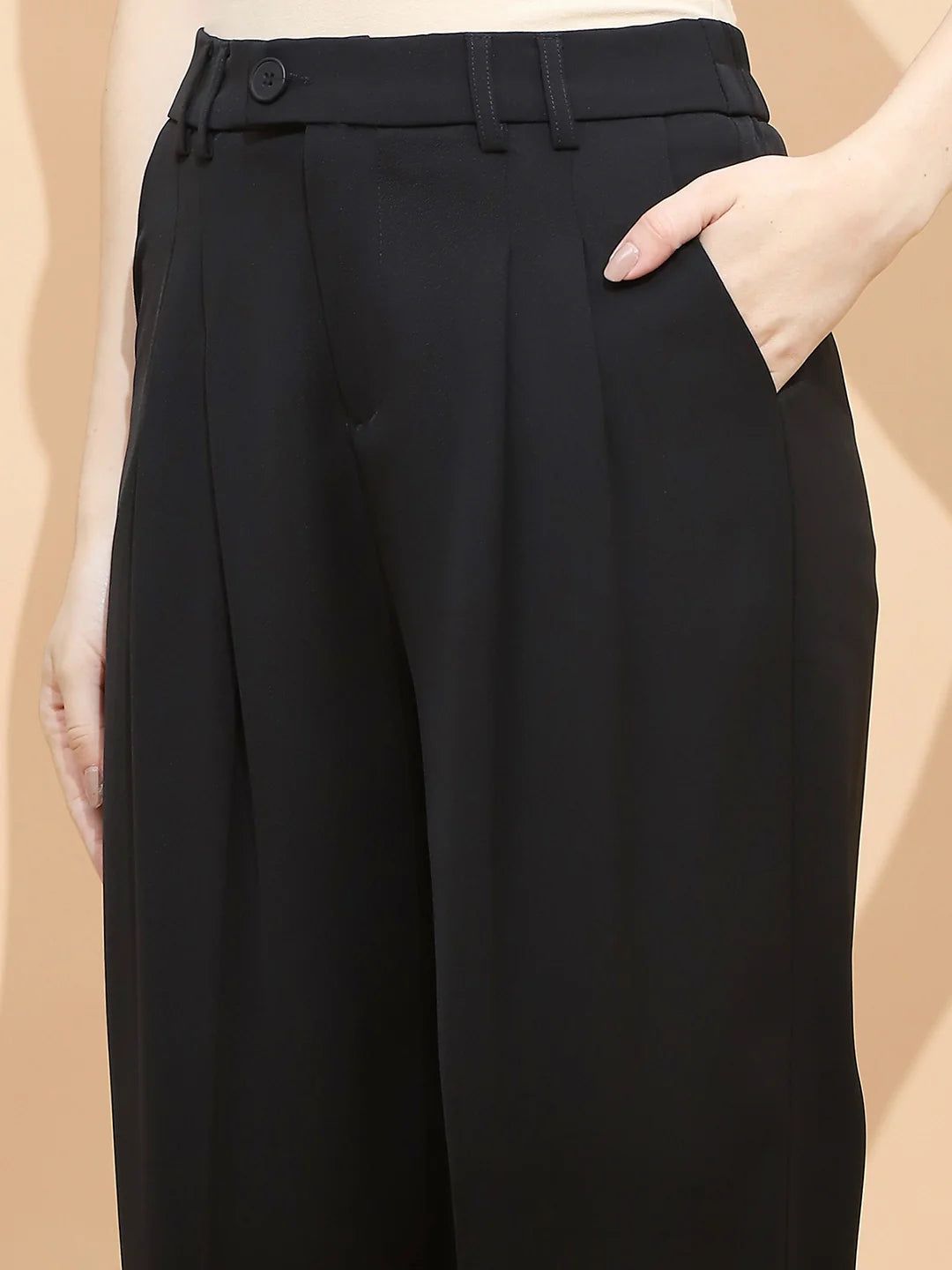 Black Loose Fit Trouser