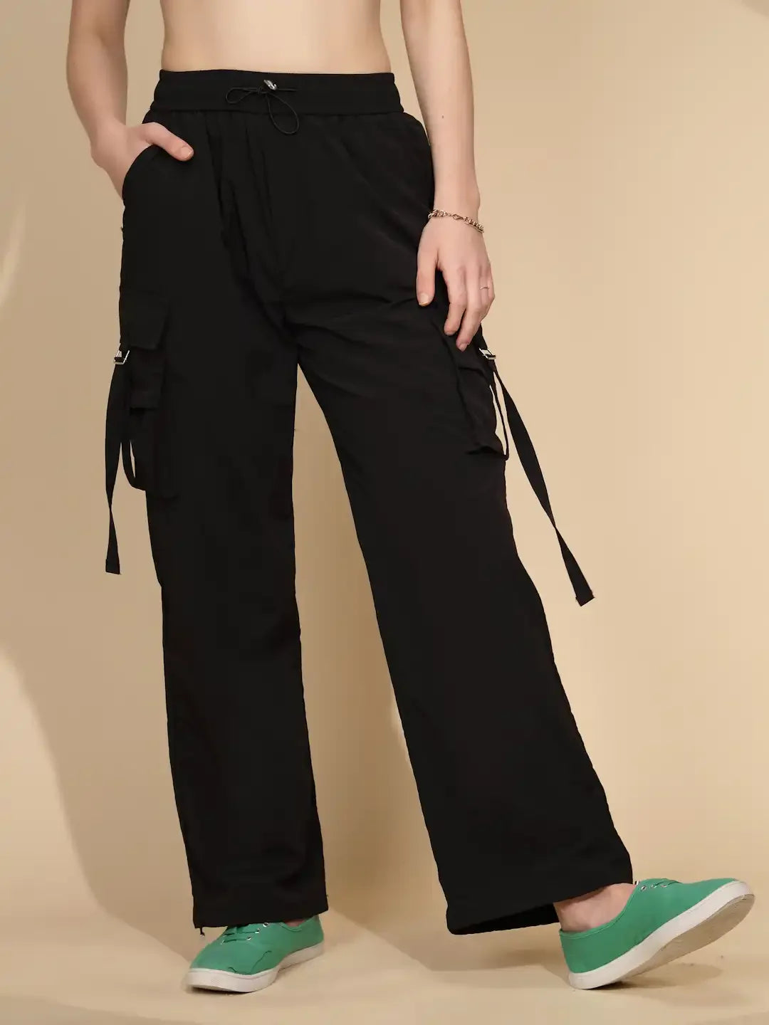 Black  Loose Fit Jogger - Global Republic