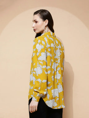 Mango Rayon Regular Fit Shirt For Women
