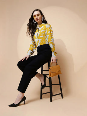 Mango Rayon Regular Fit Shirt For Women
