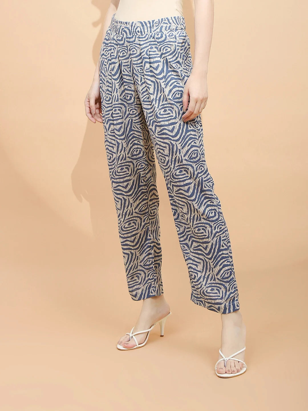 Printed Rayon Relaxed Fit Lower - Global Republic