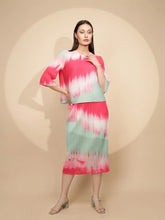 Multicolor Poly Blend Co-ord Set
