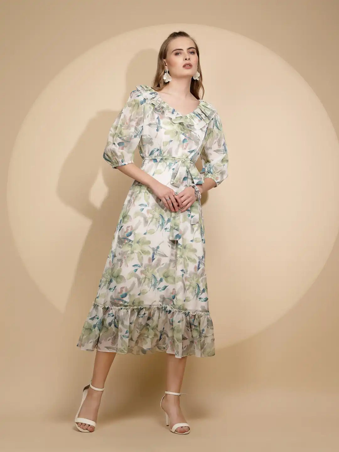 Multicolor  Regular Fit Dress For Women - Global Republic