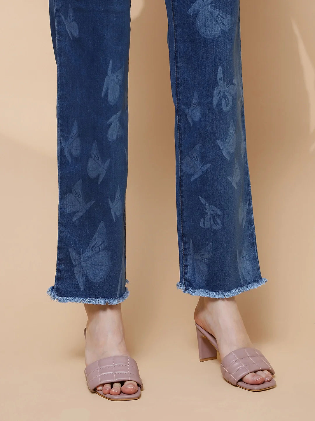 Blue Straight Slim Fit Jeans - Global Republic