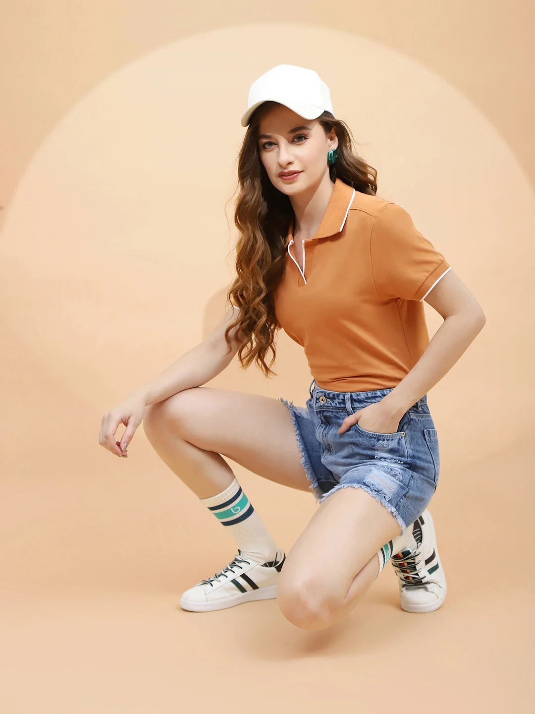 Dark Blue Cotton Regular Fit Shorts - Global Republic