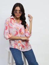 Watercolor Floral Rayon Blend Shirt