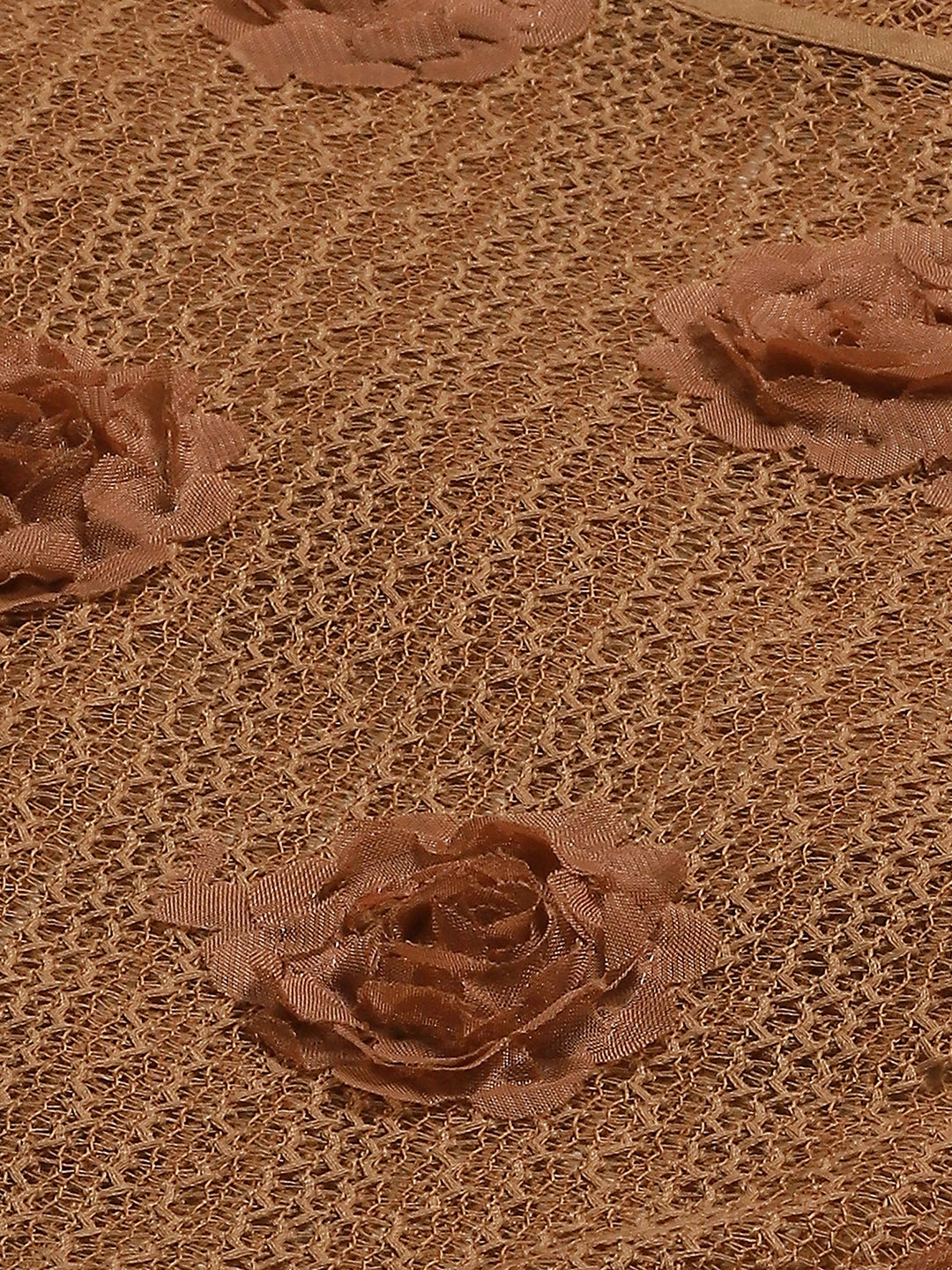 Brown Applique Embroidered  Top - Global Republic