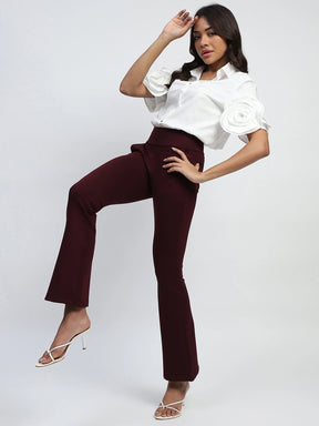 White Solid Cotton Regular Fit Shirt