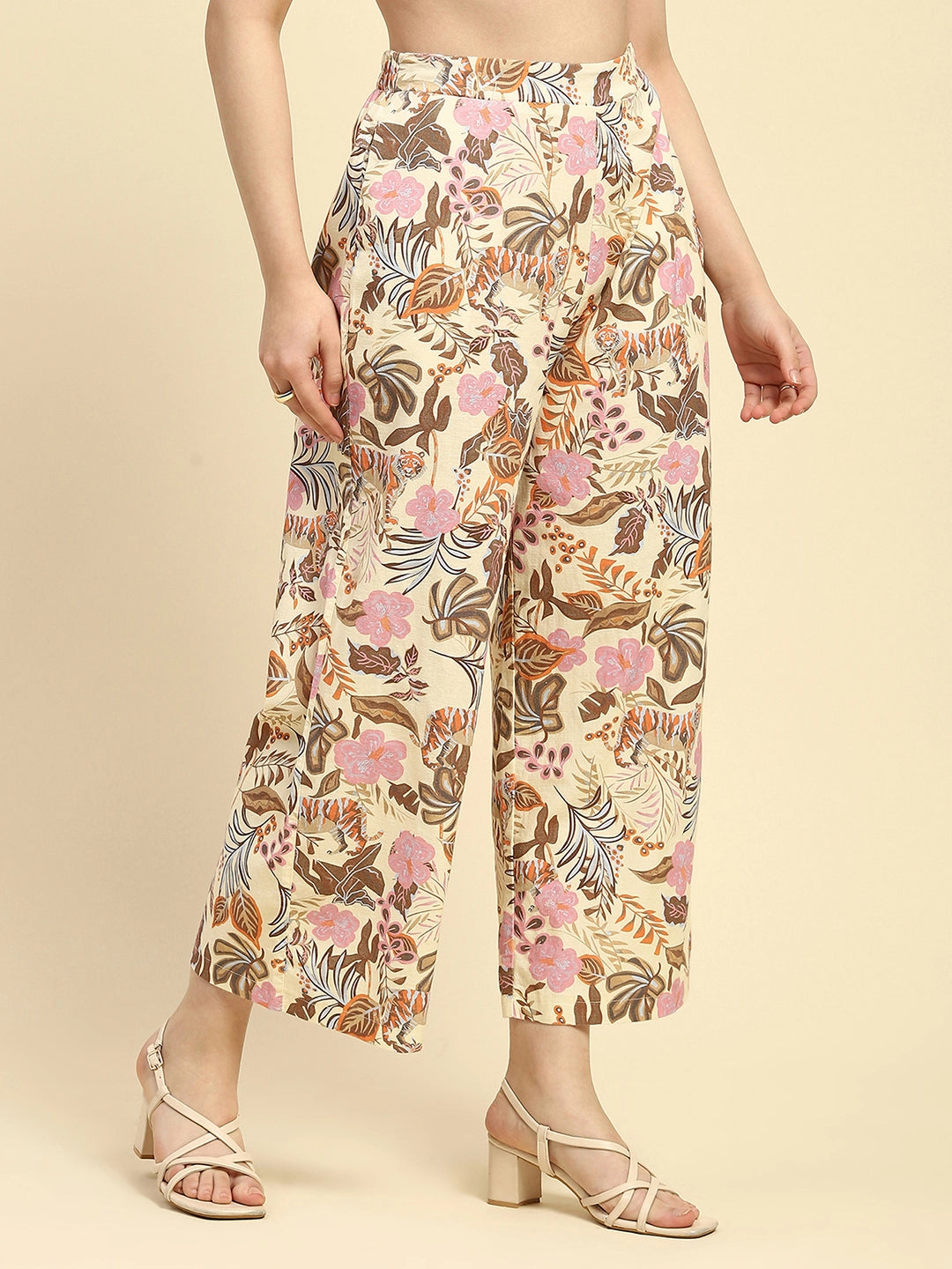 Multi Pastel Tropical Cotton Lower - Global Republic