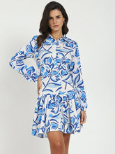 White Flared Shirt Dress