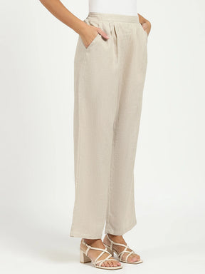 Natural Linen Relaxed Fit Lower