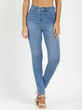 Blue High Waist Slim Jeans
