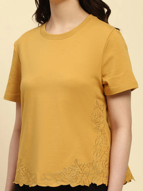Embroidered UV Protection Cotton Top