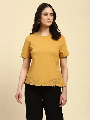 Embroidered UV Protection Cotton Top