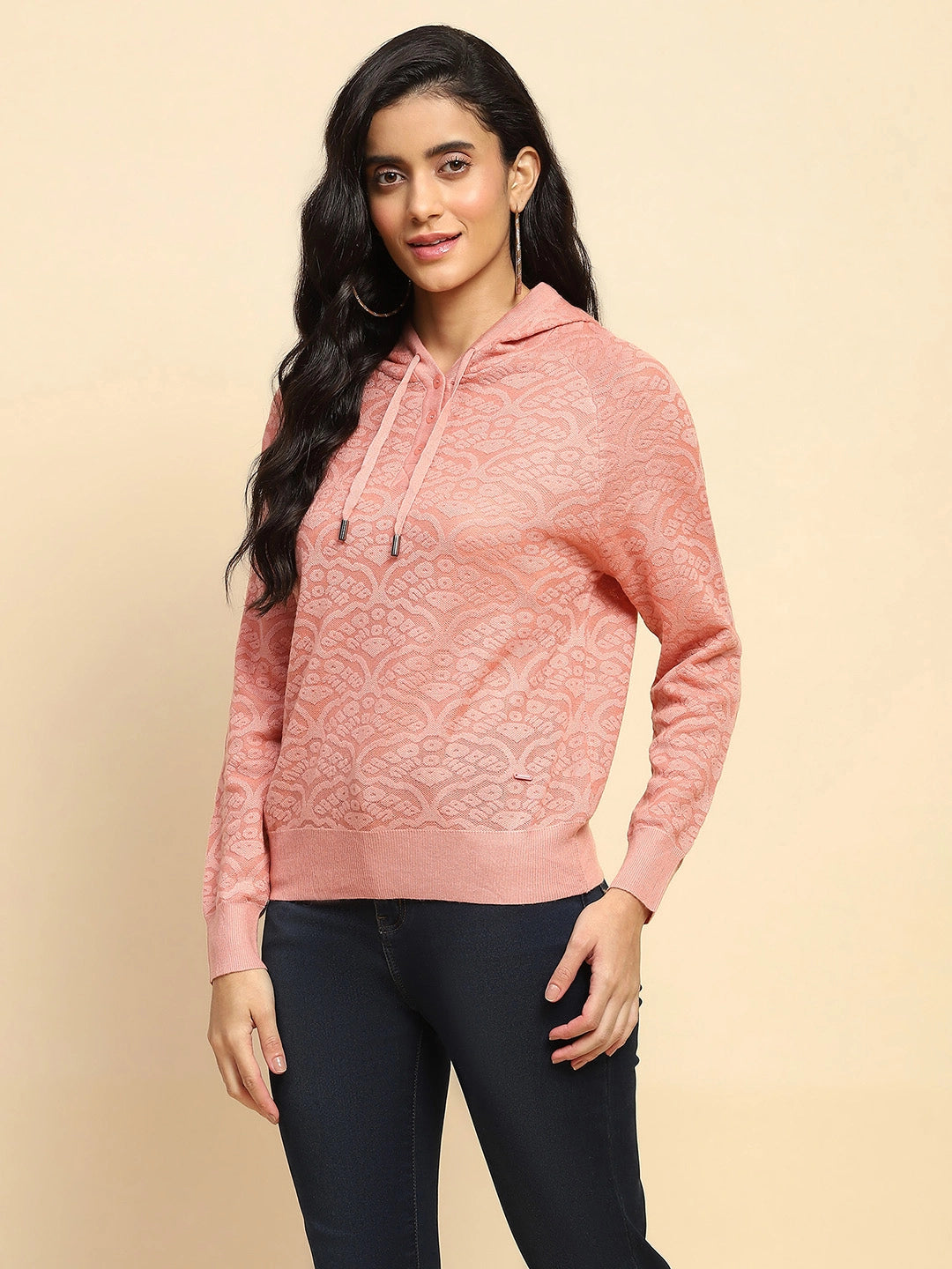 Pink  Hood Pullover - Global Republic