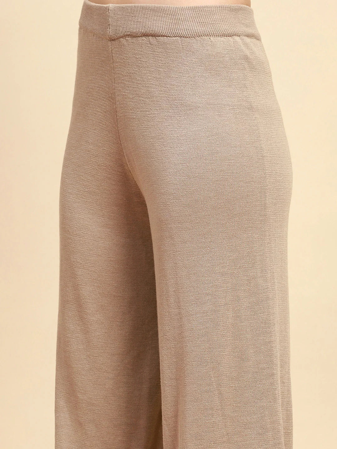 Khaki Viscose Relaxed Fit Co-ord Sets - Global Republic
