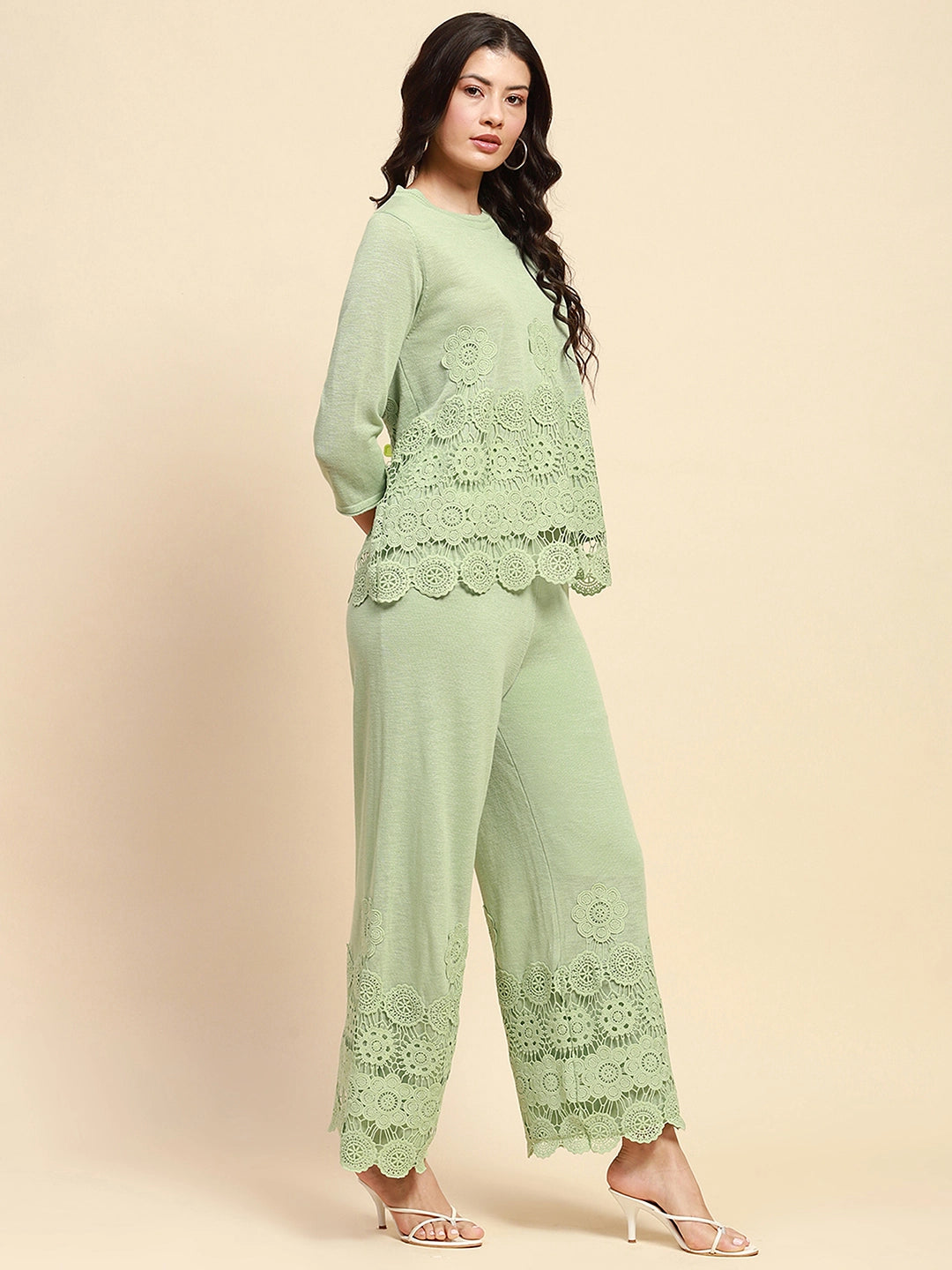 Green Viscose Relaxed Fit Co-ord Sets - Global Republic