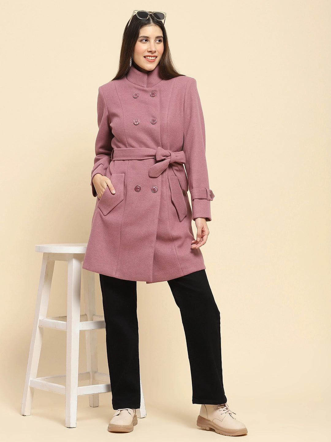Falsa Poly Blend Winter Long Coat