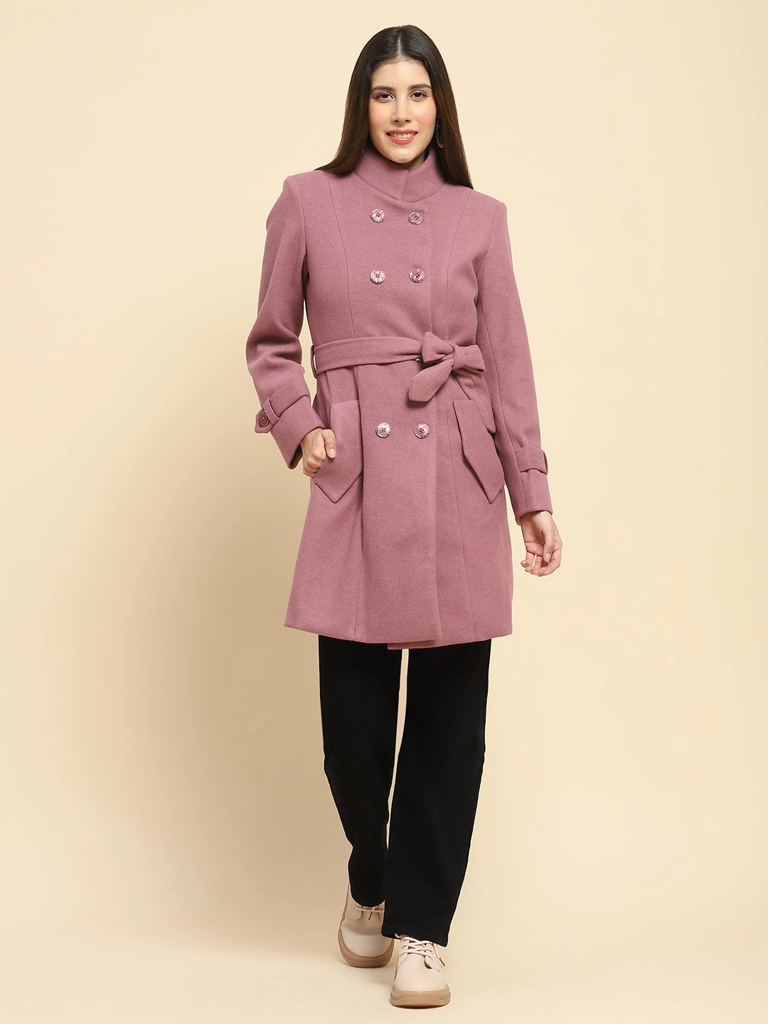 Falsa Poly Blend Winter Long Coat