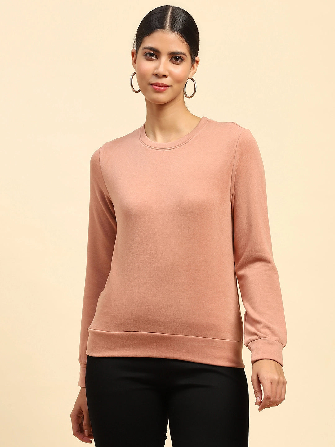 Rose Solid Ultra Soft Sweatshirt - Global Republic