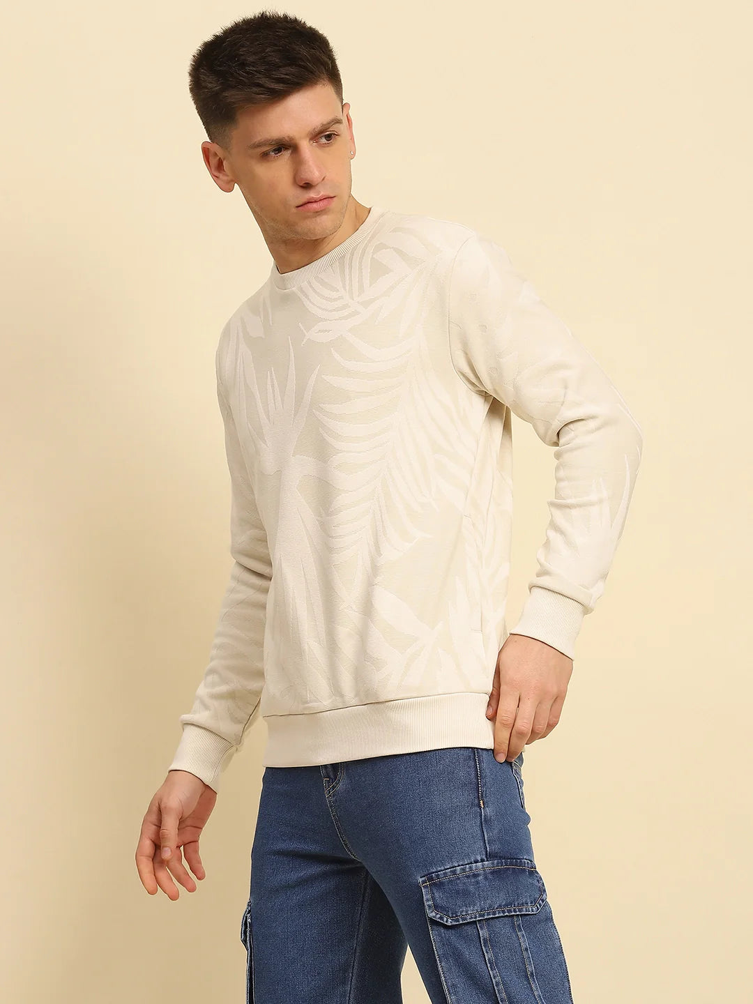 Natural Textured Sweatshirt