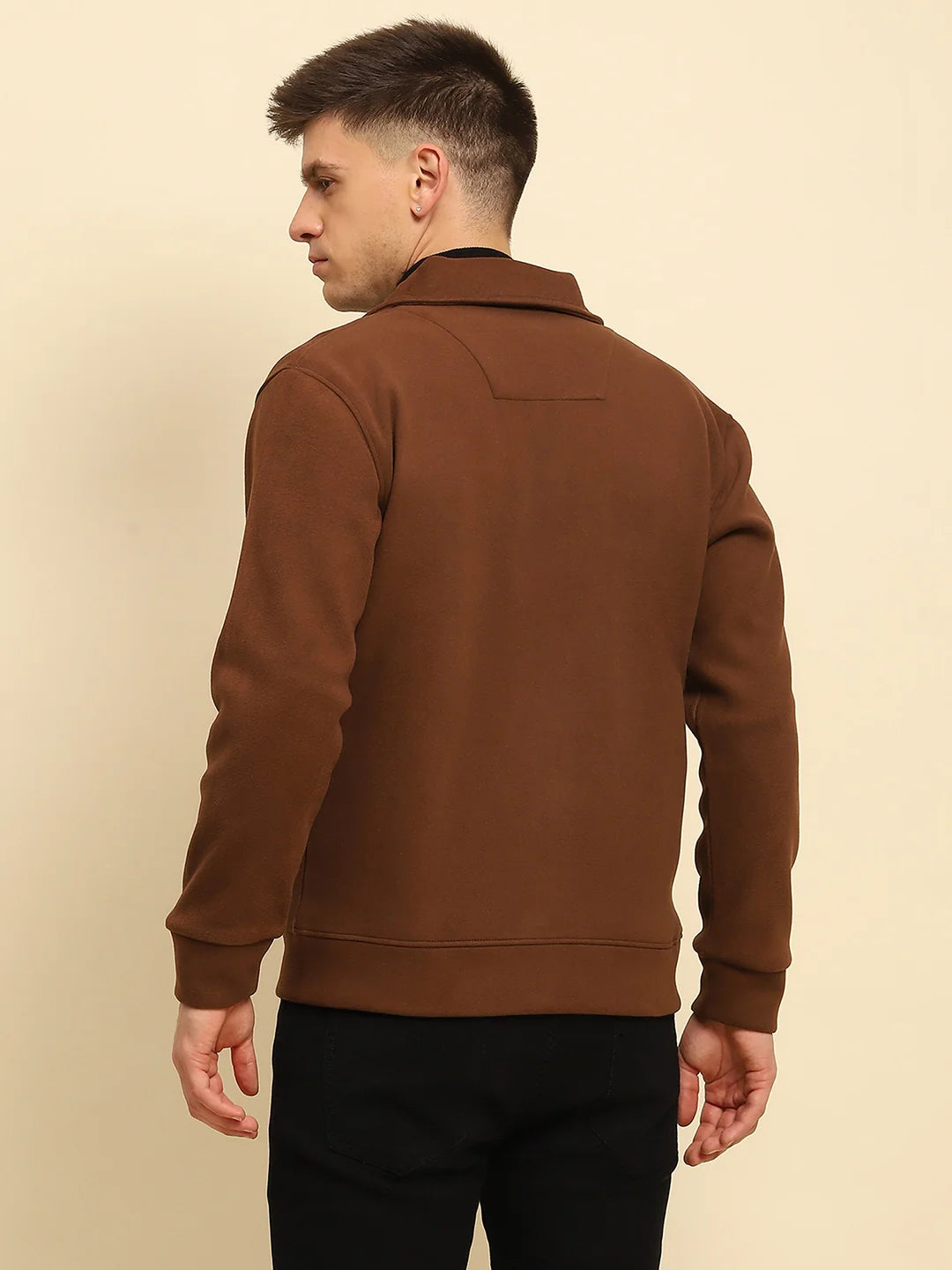 Coffee Solid Jacket - Global Republic