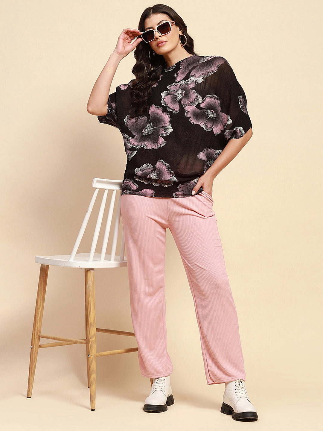 Black  Stretchable Top - Global Republic